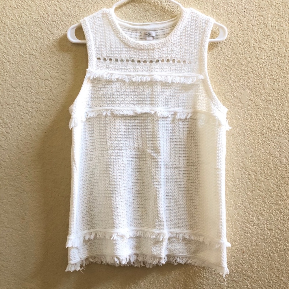 J.Crew Sweater Fringe Tank